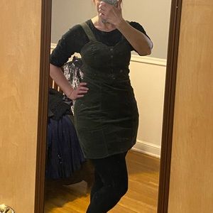 Express, corduroy, jumper dress